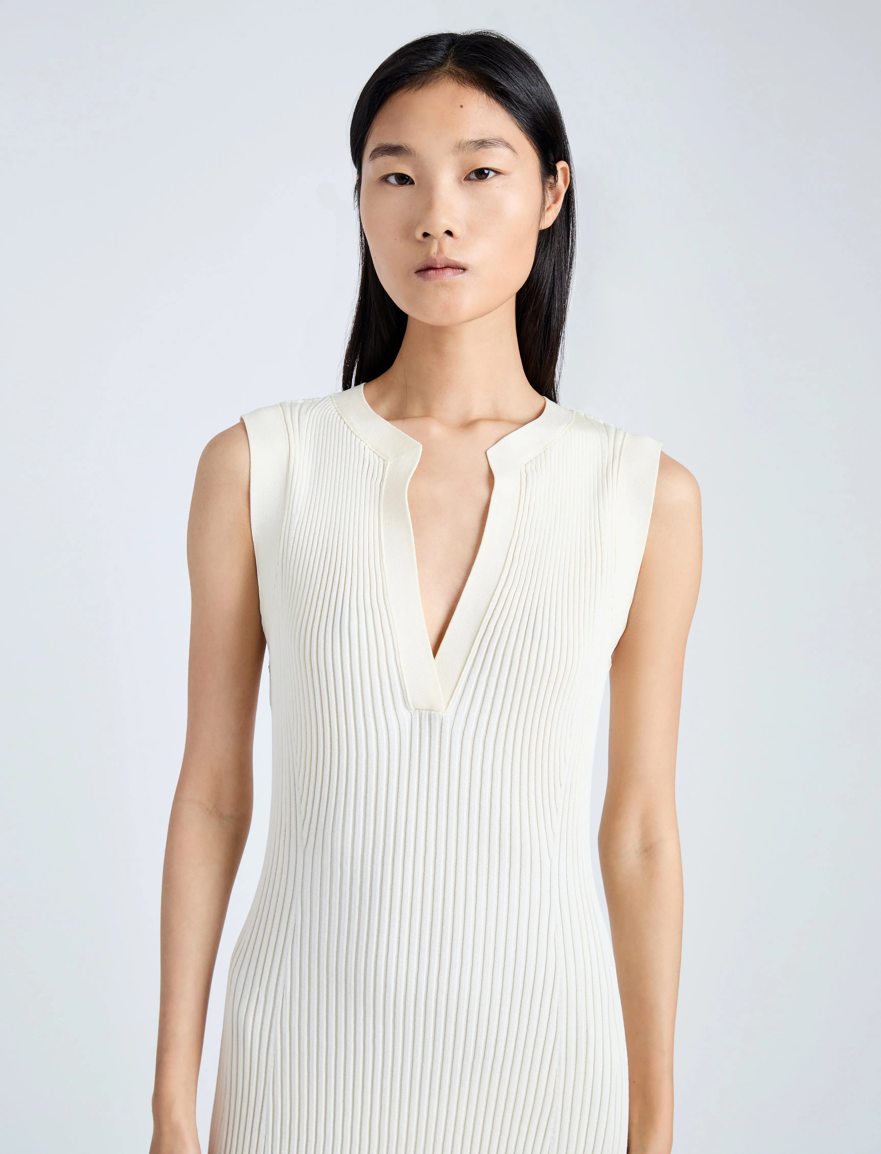 Proenza Schouler Tatum Dress in Silk Viscose - Ivory
