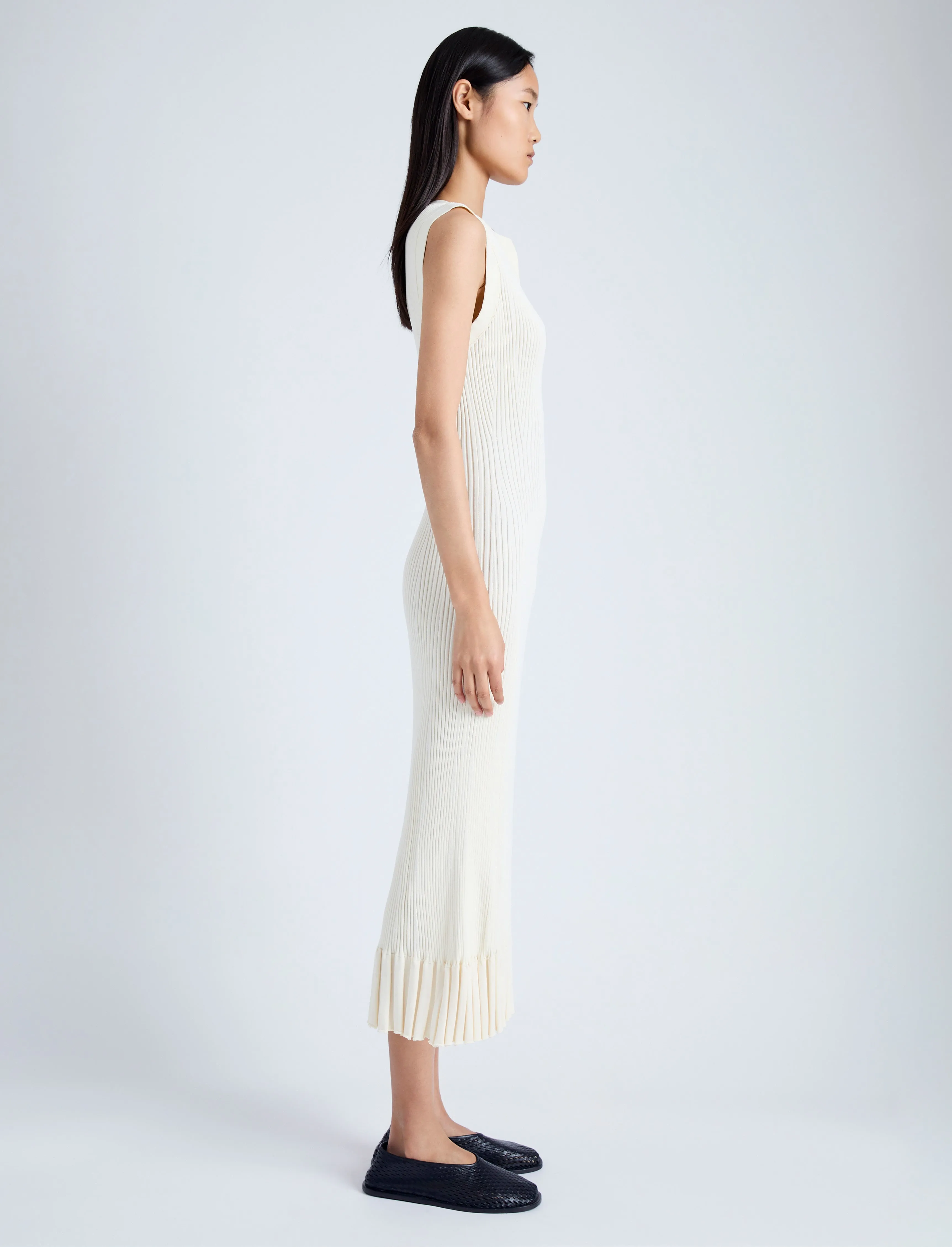 Proenza Schouler Tatum Dress in Silk Viscose - Ivory