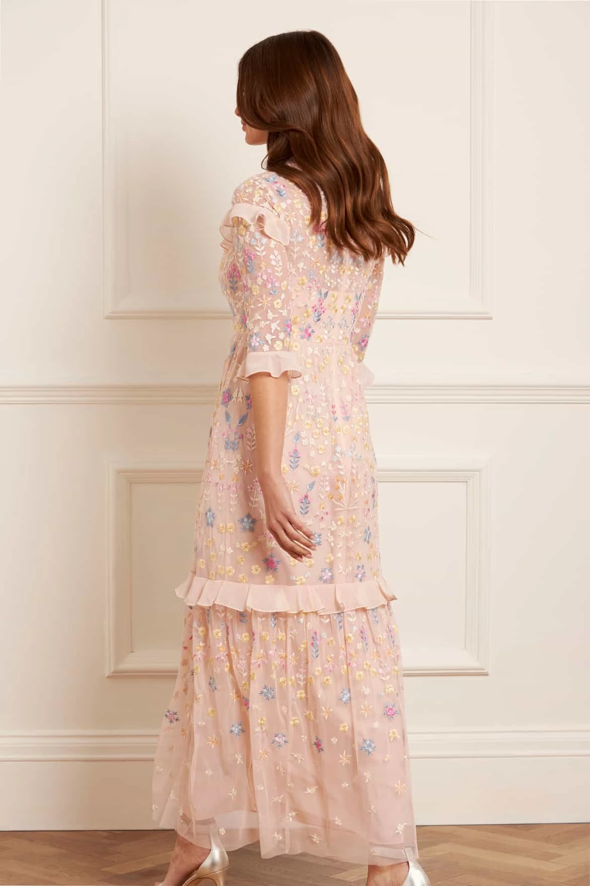 Flowerbed Embroidery Ankle Gown City Flow Move Free