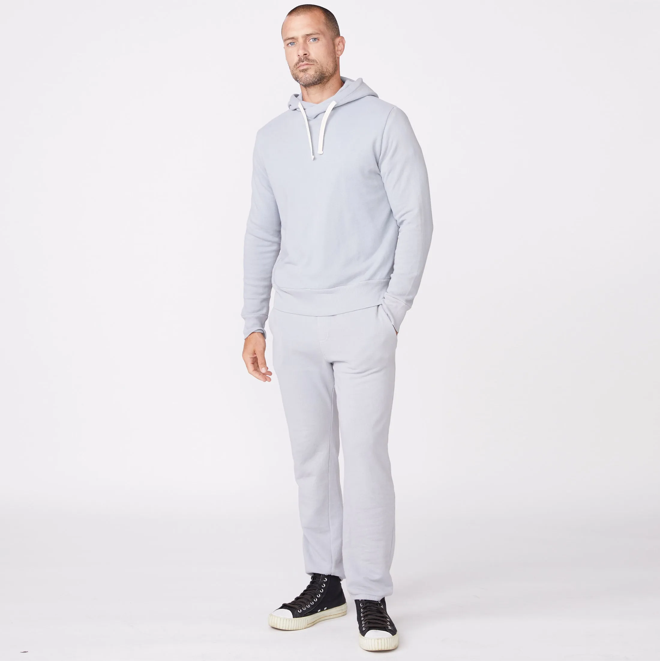 Pullover Hoody Drop Shoulder Cut