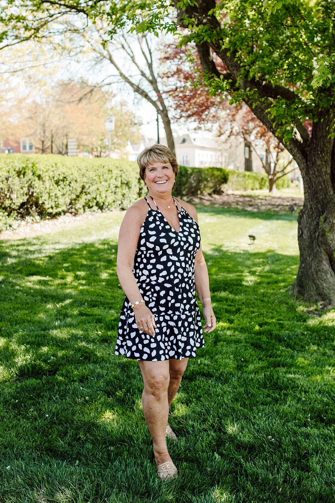 Cape May Dress Diana's Dot Black/White Flowy casual dress Fashionable And Functional