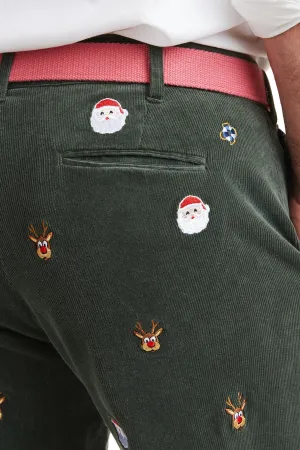 Beachcomber Corduroy Pant Olive with Christmas Night Training Wear Stylish Appearance