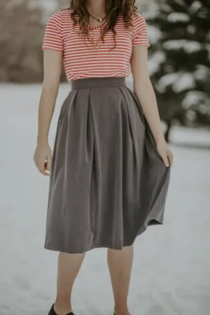 Shelby Skirt Charcoal Fall Favorite
