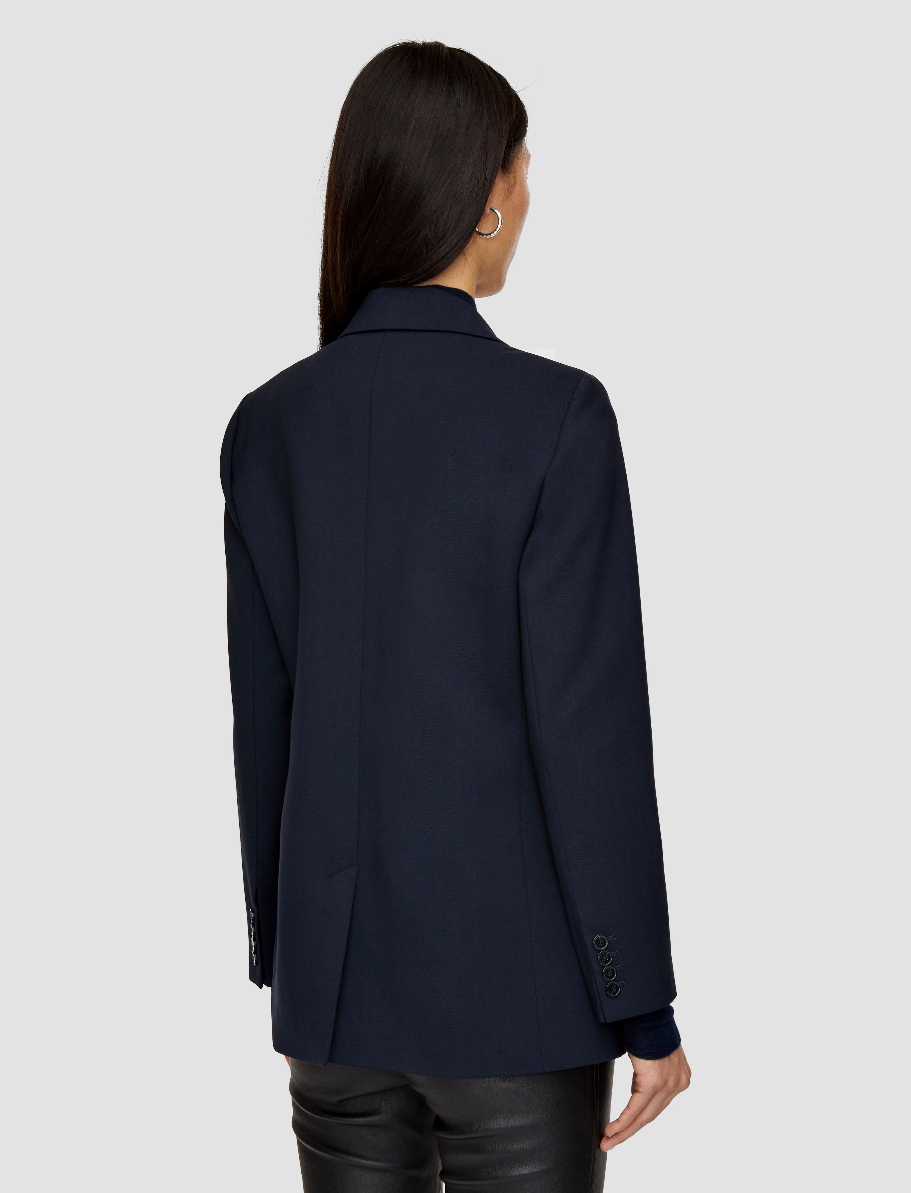 Tailoring Wool Stretch Jackie Jacket mid-length