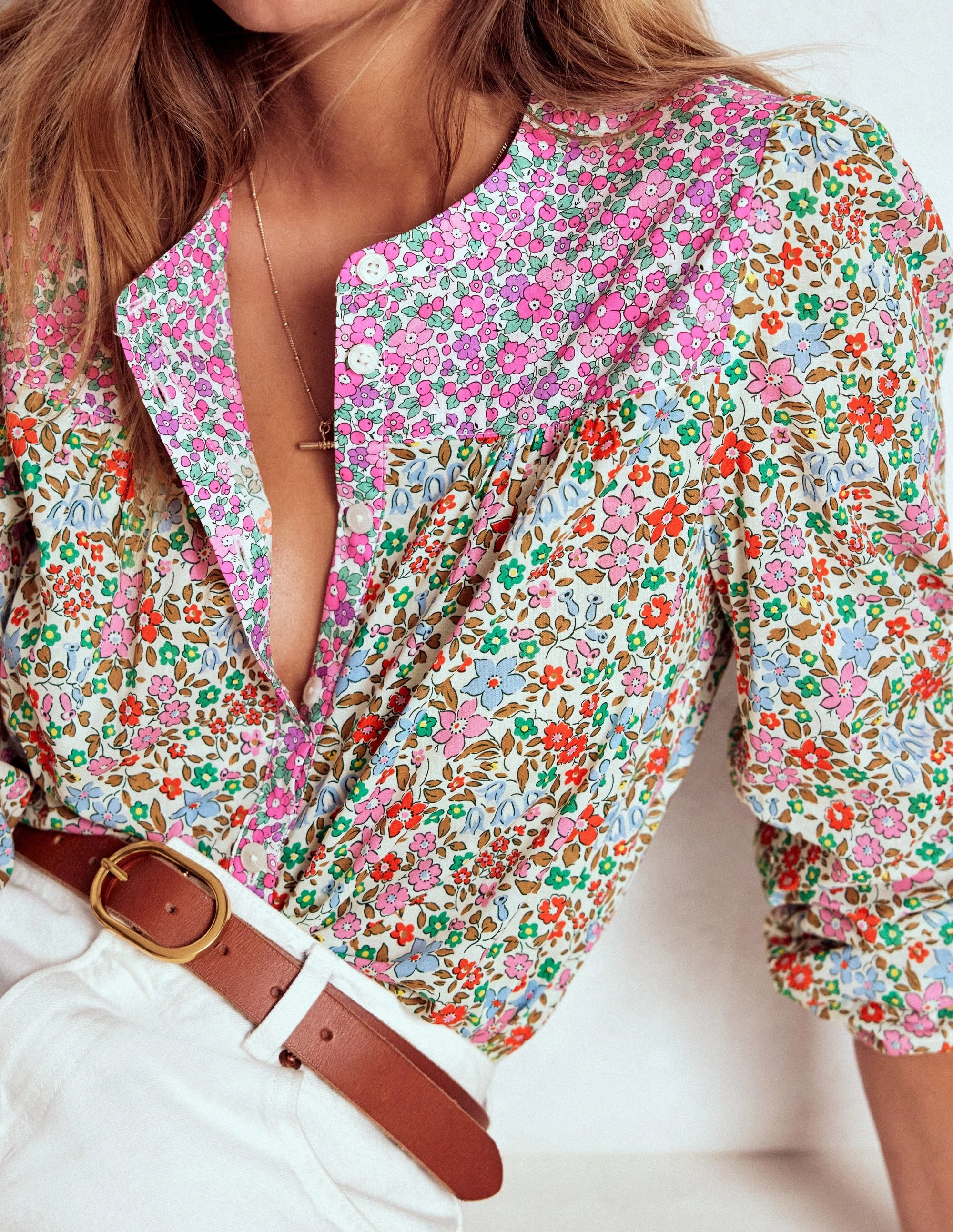 Versatile Layering Corrine Cotton Top-Flowerbed