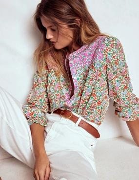 Corrine Cotton Top-Flowerbed SlipResistant