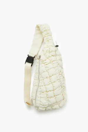 Quilted Nylon Sling Bag