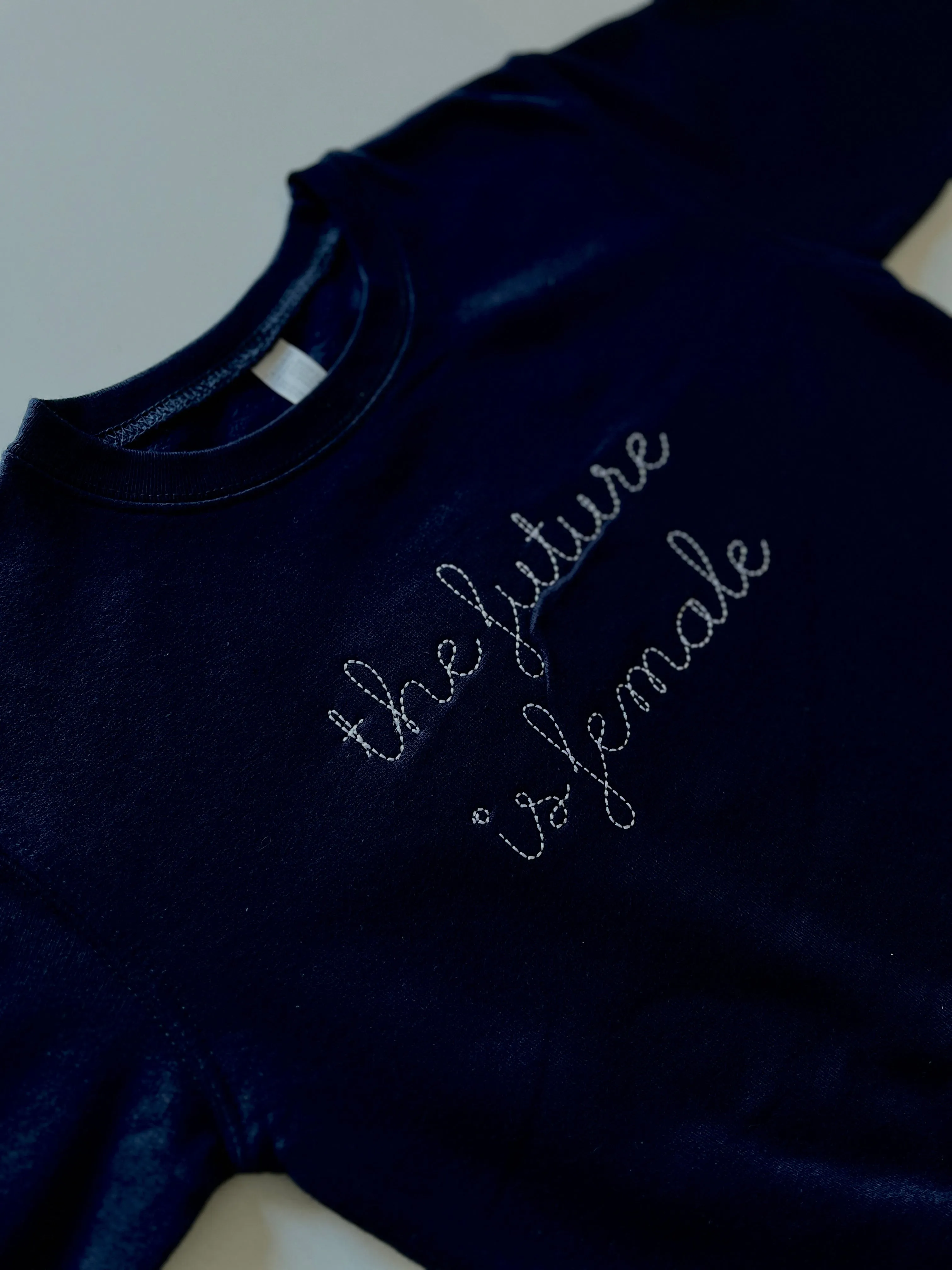 "the future is female" Baby   Little Kid Crewneck Sweatshirt