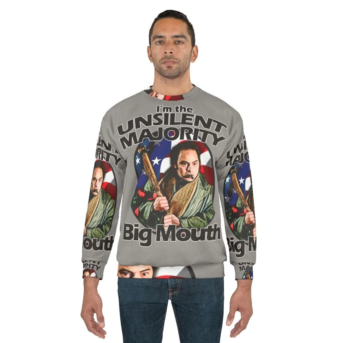 "Unsilent Majority Big Mouth Rocky Sweatshirt | Classic 80s Movie Apparel"