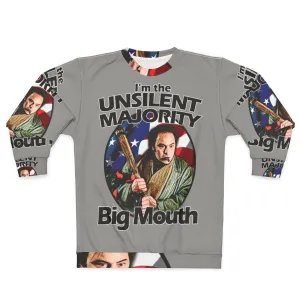 "Unsilent Majority Big Mouth Rocky Sweatshirt | Classic 80s Movie Apparel"