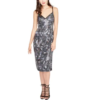 Rachel Roy Womens Midi Fit & Flare Dress