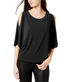 Rachel Roy Womens Solid Cold Shoulder Blouse