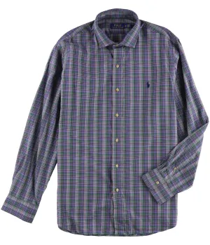 Ralph Lauren Mens Checked Button Up Shirt, TW6