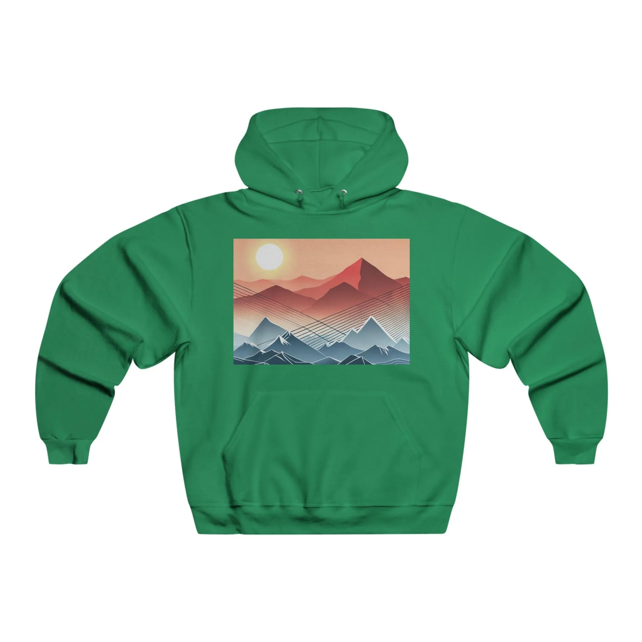 Range Line Art Men's NUBLEND® Hooded Sweatshirt