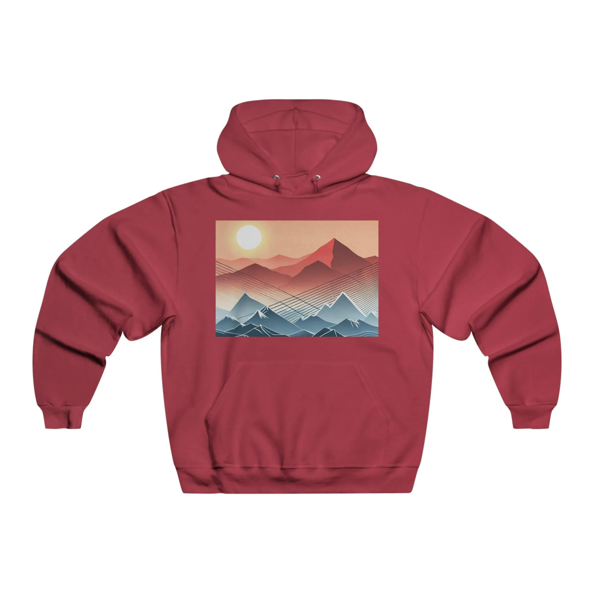 Range Line Art Men's NUBLEND® Hooded Sweatshirt
