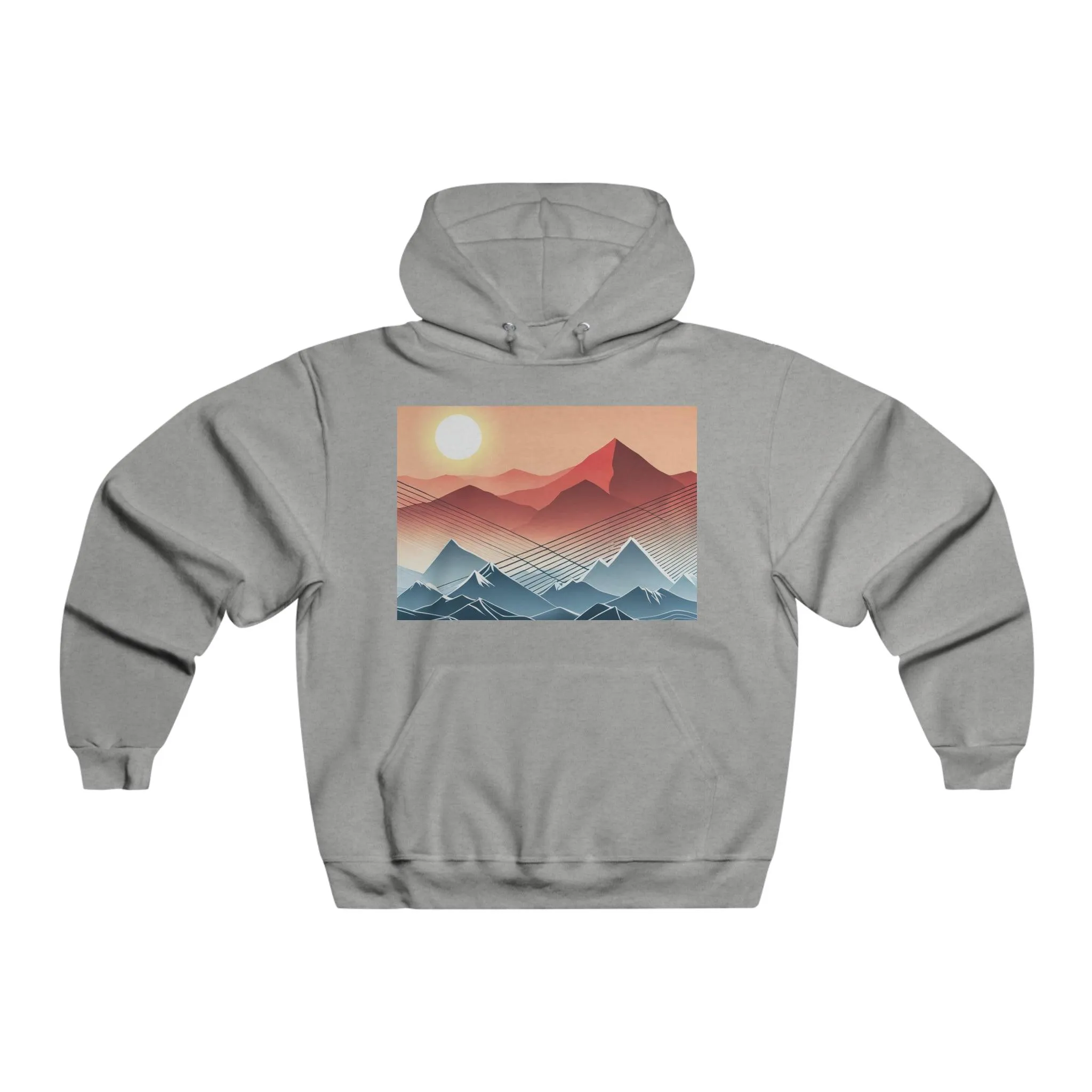 Range Line Art Men's NUBLEND® Hooded Sweatshirt