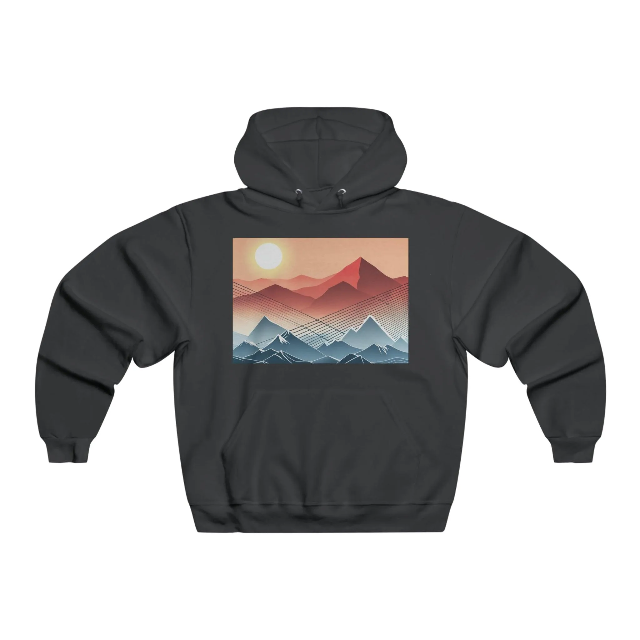 Range Line Art Men's NUBLEND® Hooded Sweatshirt