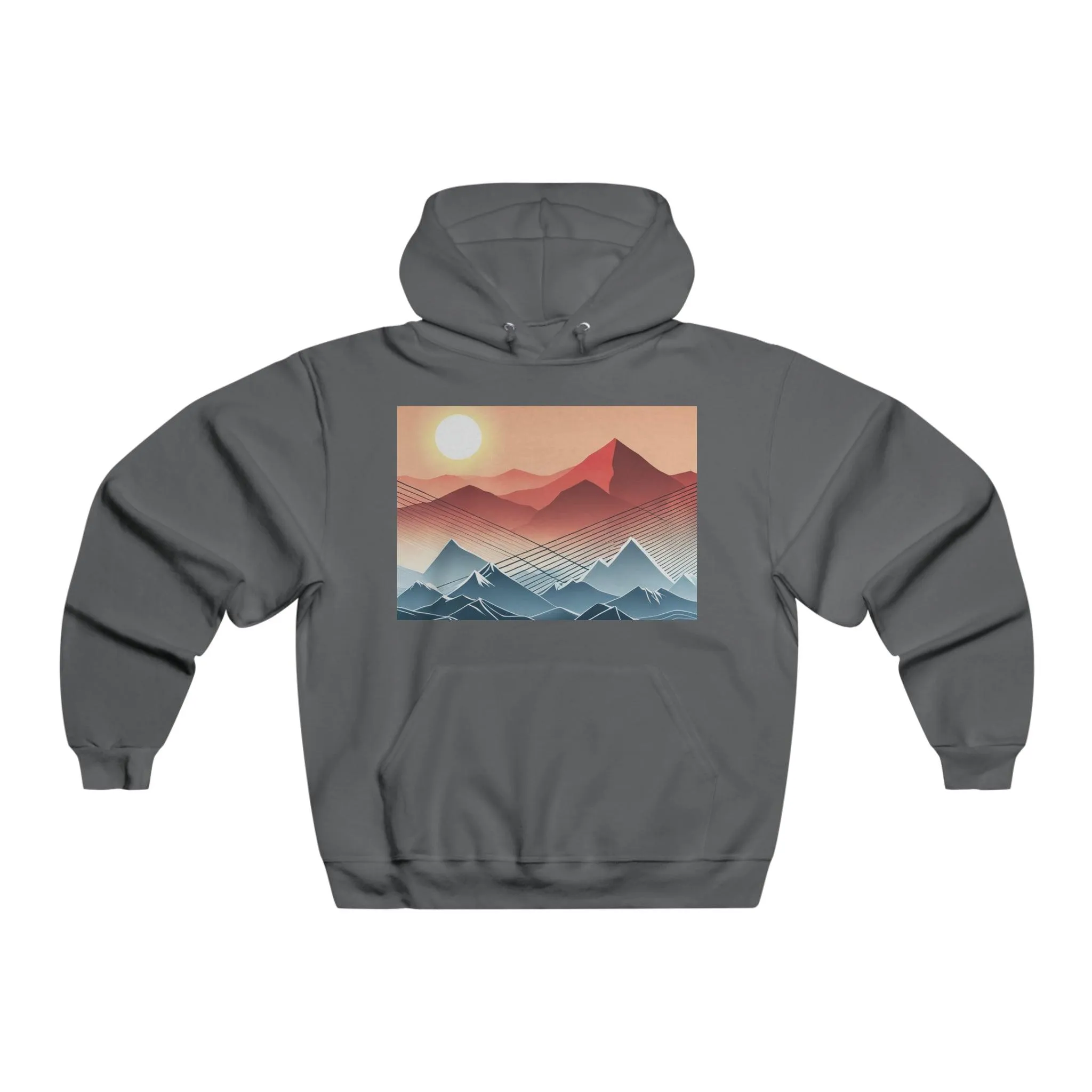 Range Line Art Men's NUBLEND® Hooded Sweatshirt