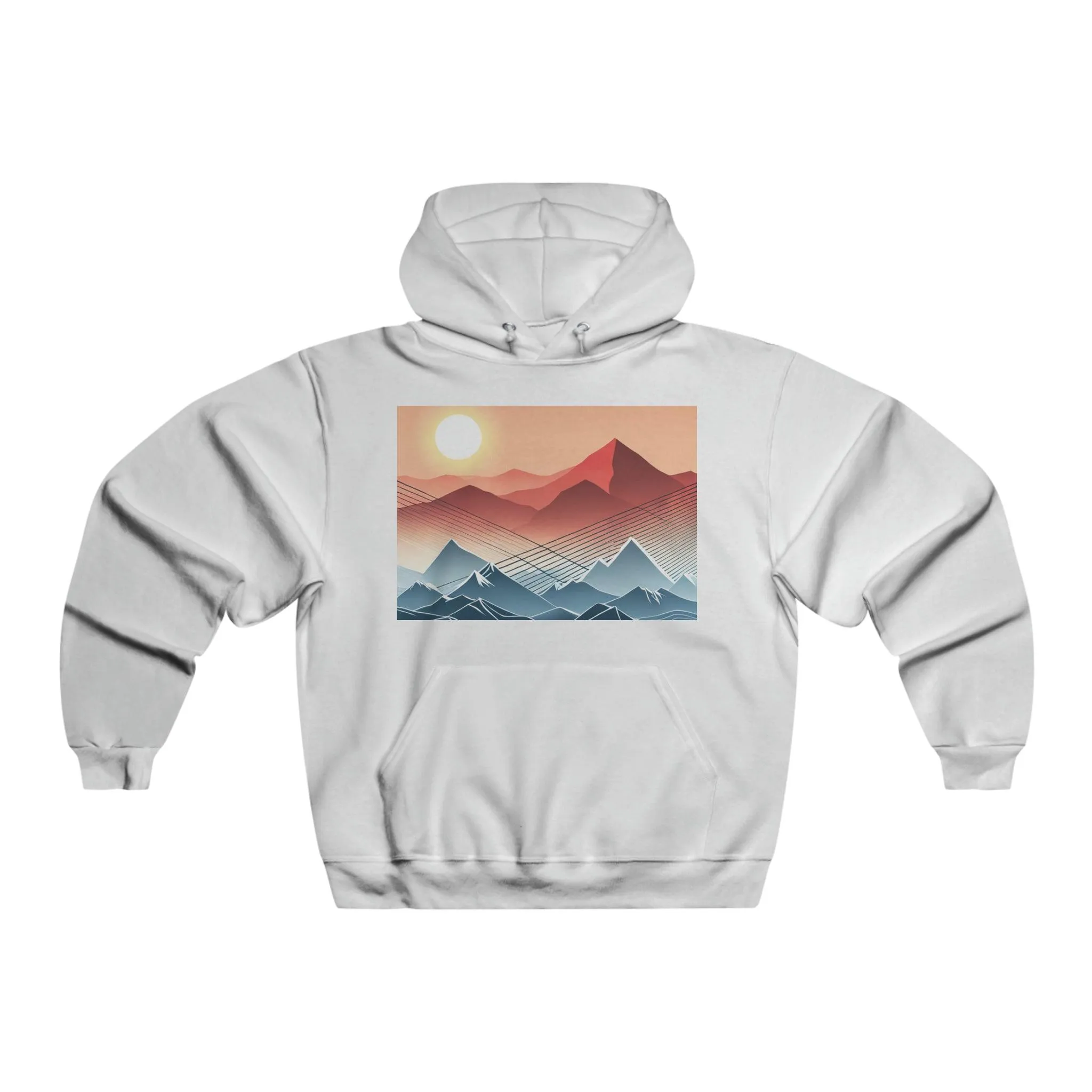 Range Line Art Men's NUBLEND® Hooded Sweatshirt
