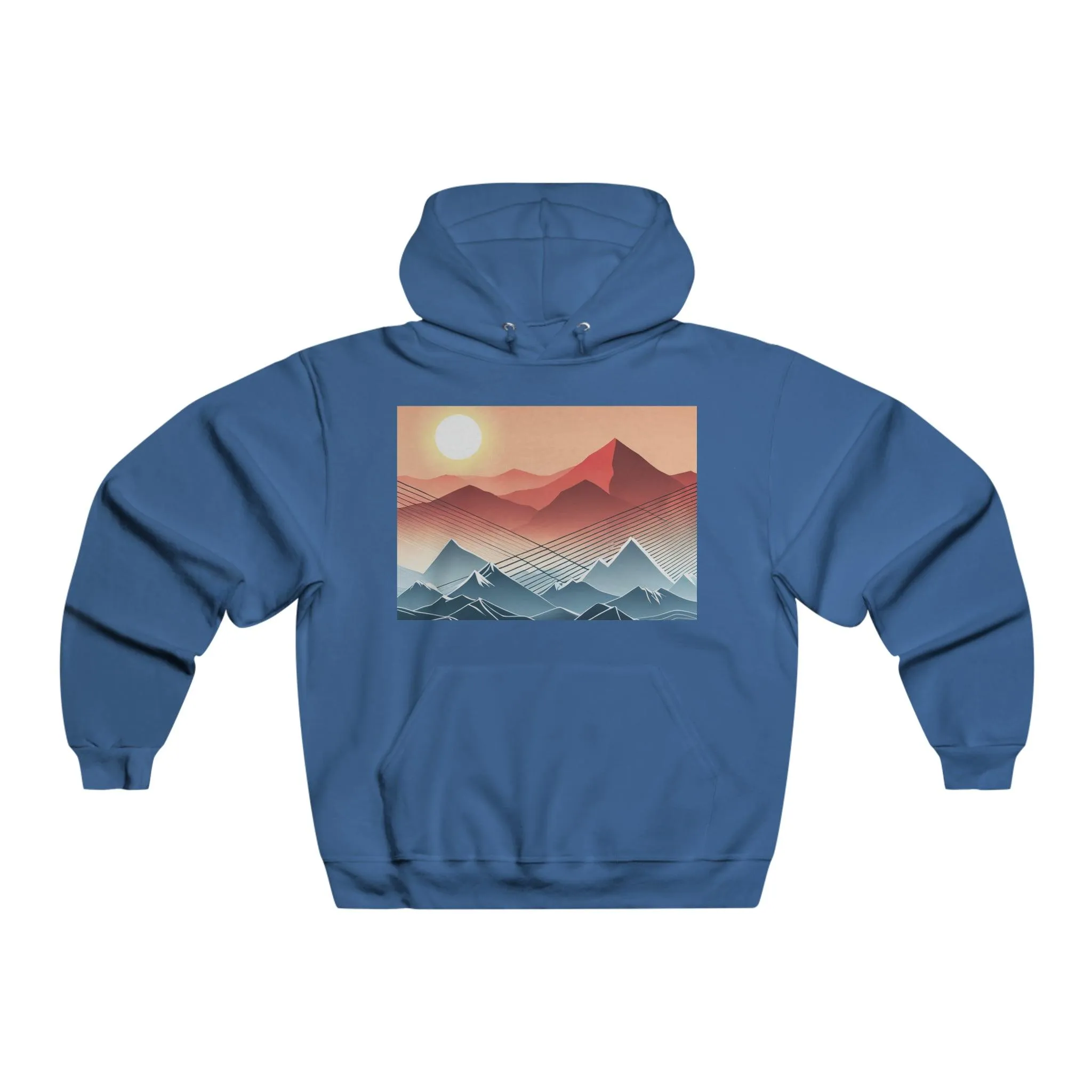 Range Line Art Men's NUBLEND® Hooded Sweatshirt