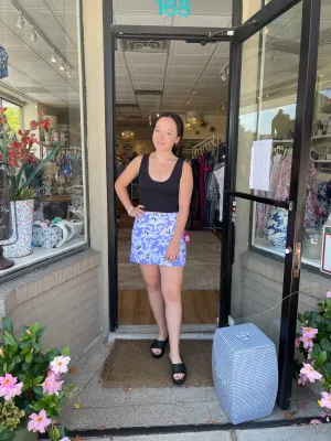 Comfortable Stretch Razi Skort Hibiscus Lilac