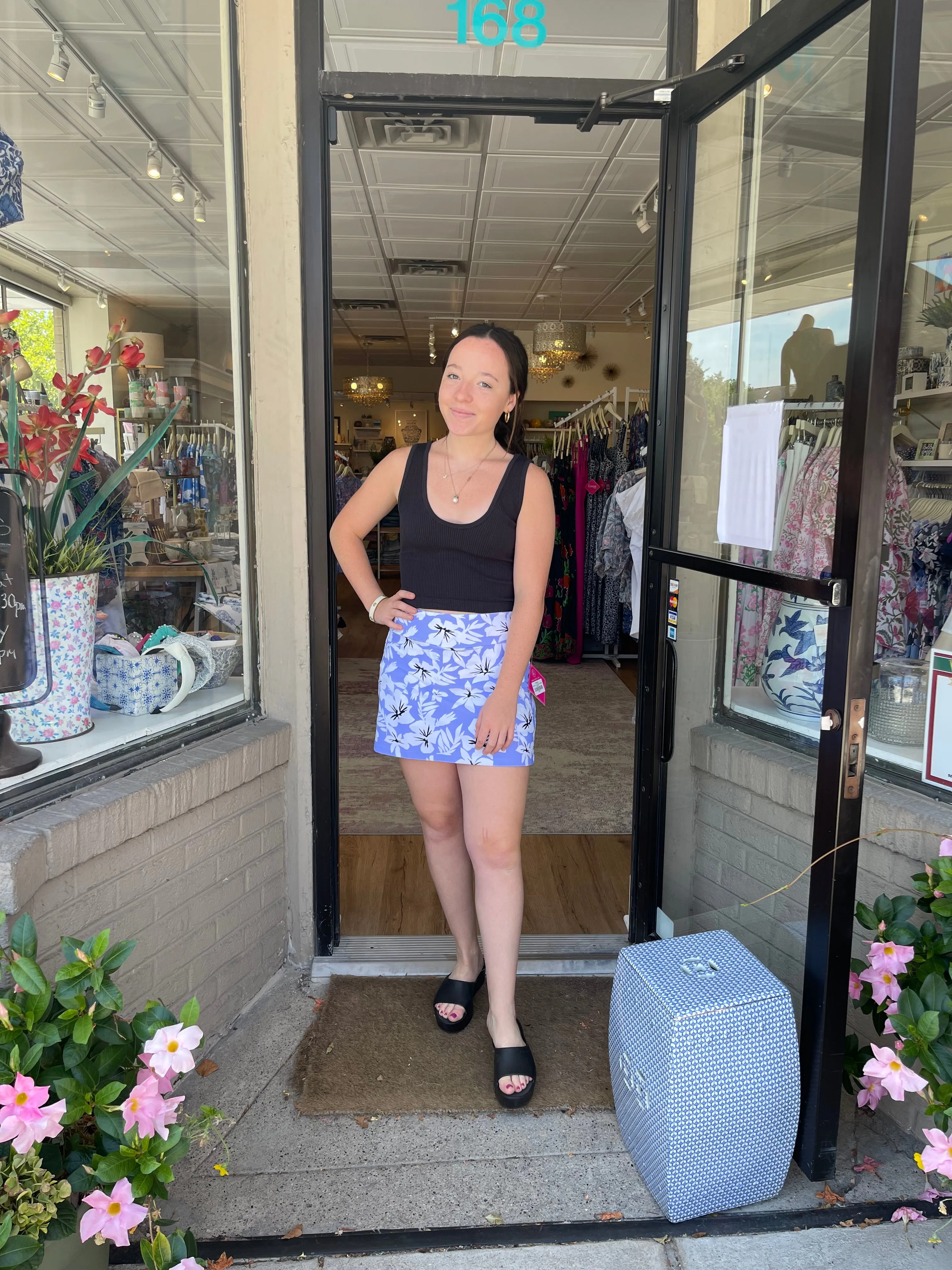 Comfortable Stretch Razi Skort Hibiscus Lilac