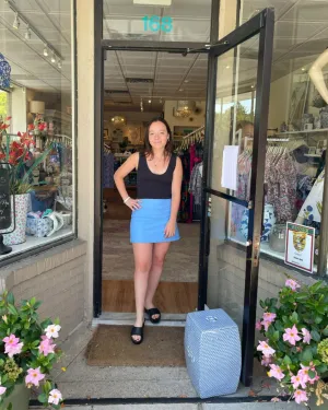 EcoFriendlyBlend Razi Skort Sky Blue