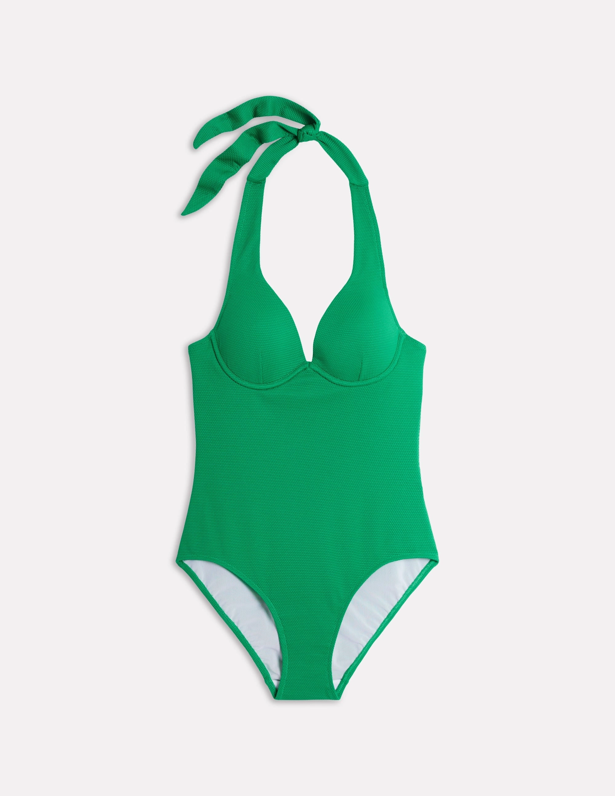 Secure Grip Hem Fade Resistant Color Lock Enhancer Swimsuit-Bright Green