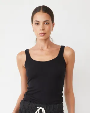 Supimaluxe Rib Scoop Neck Tank EcoFriendlyTexture BreathableMesh