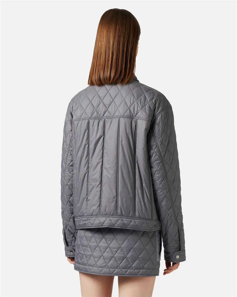 Regular fit jacket in quilted nylon