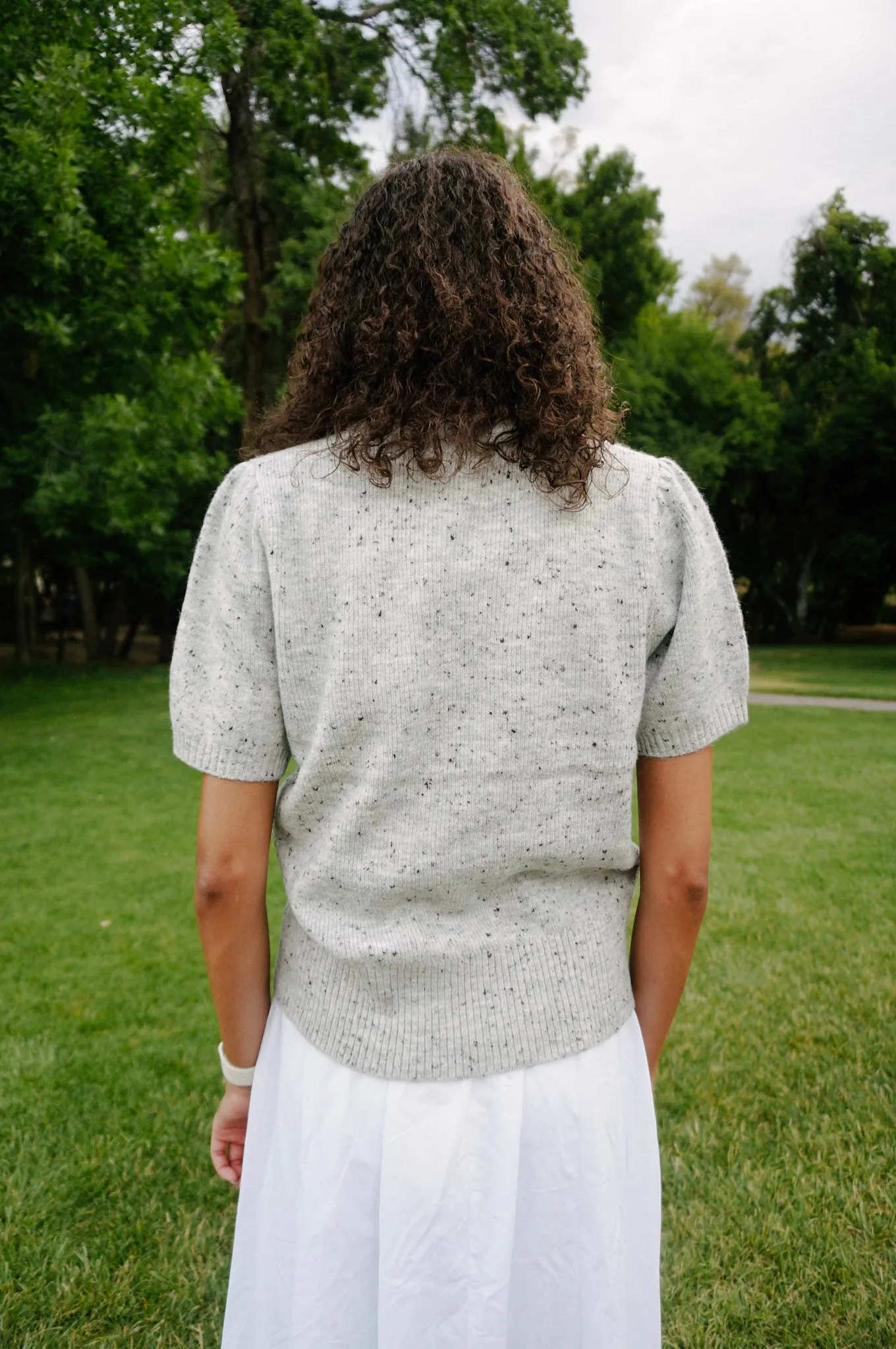Presley Cardigan Fitted Shirt Compact Weave Fabric