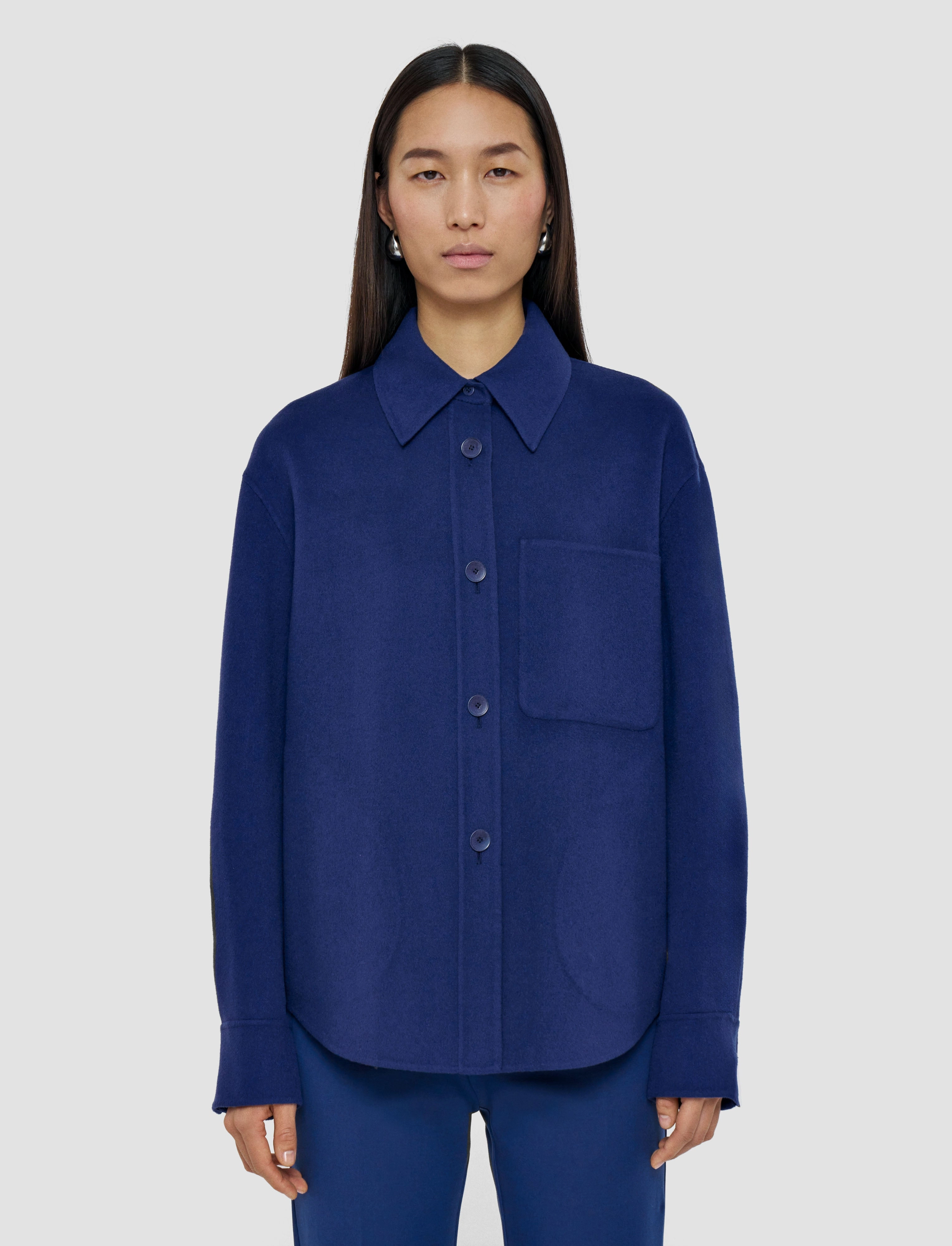 work - from - home Jelia Light Double Face Wool Overshirt