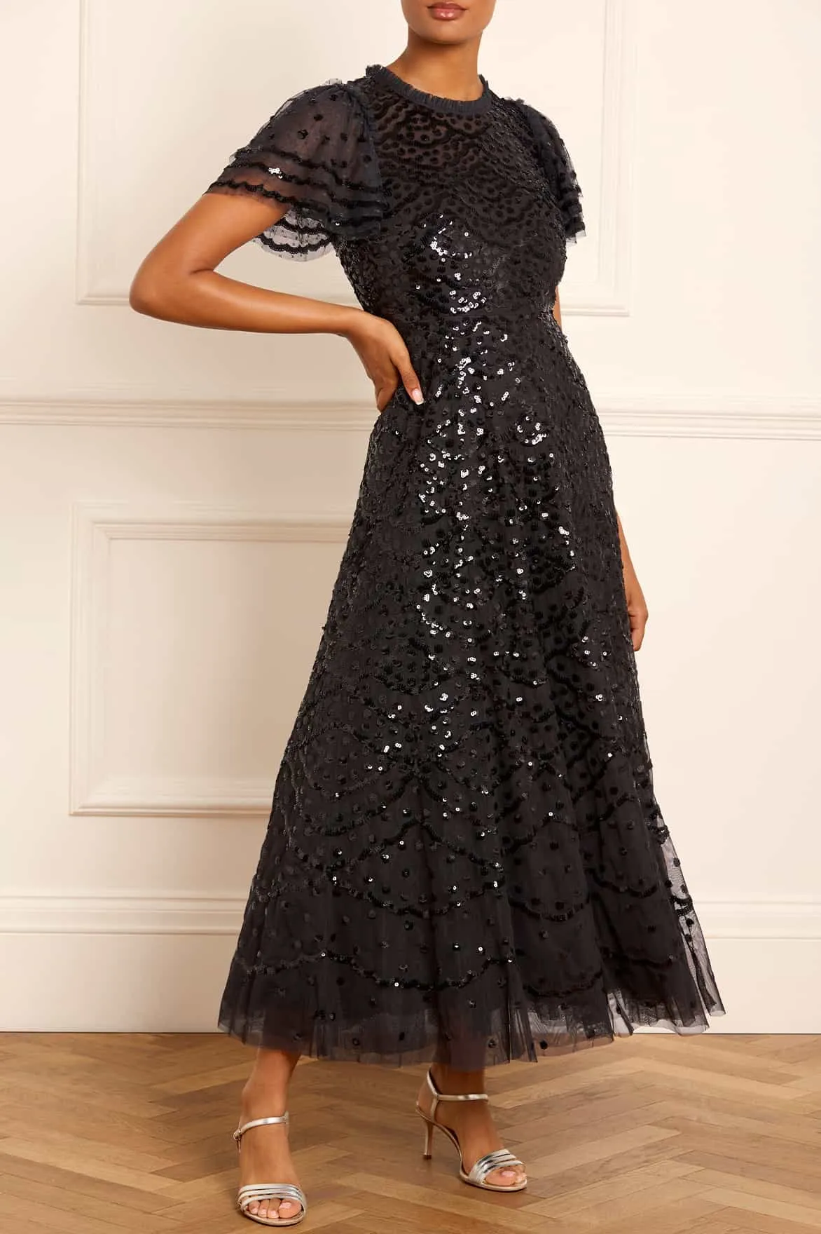 Office Mood Deco Dot Ankle Gown