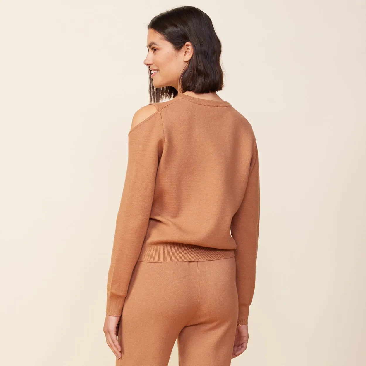 Low Profile Zipper Closure Odor Resistant Finish Supersoft Sweater Knit Cut Out Sweatshirt