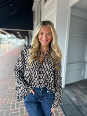 Dear John Jacquel Top in Whitecap Gray Formal top