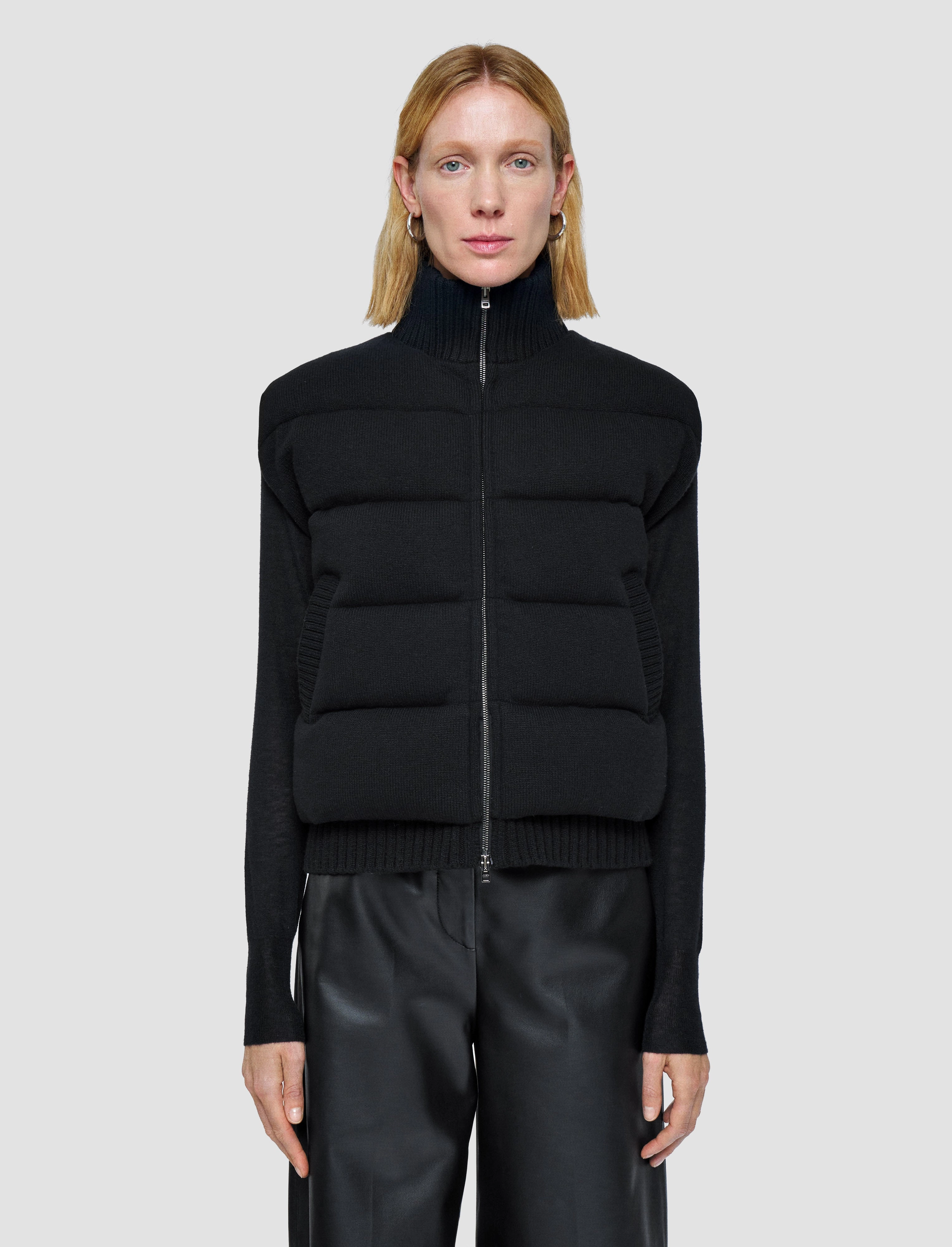 Indoor Use Secure Knitted Down Puffer Gilet
