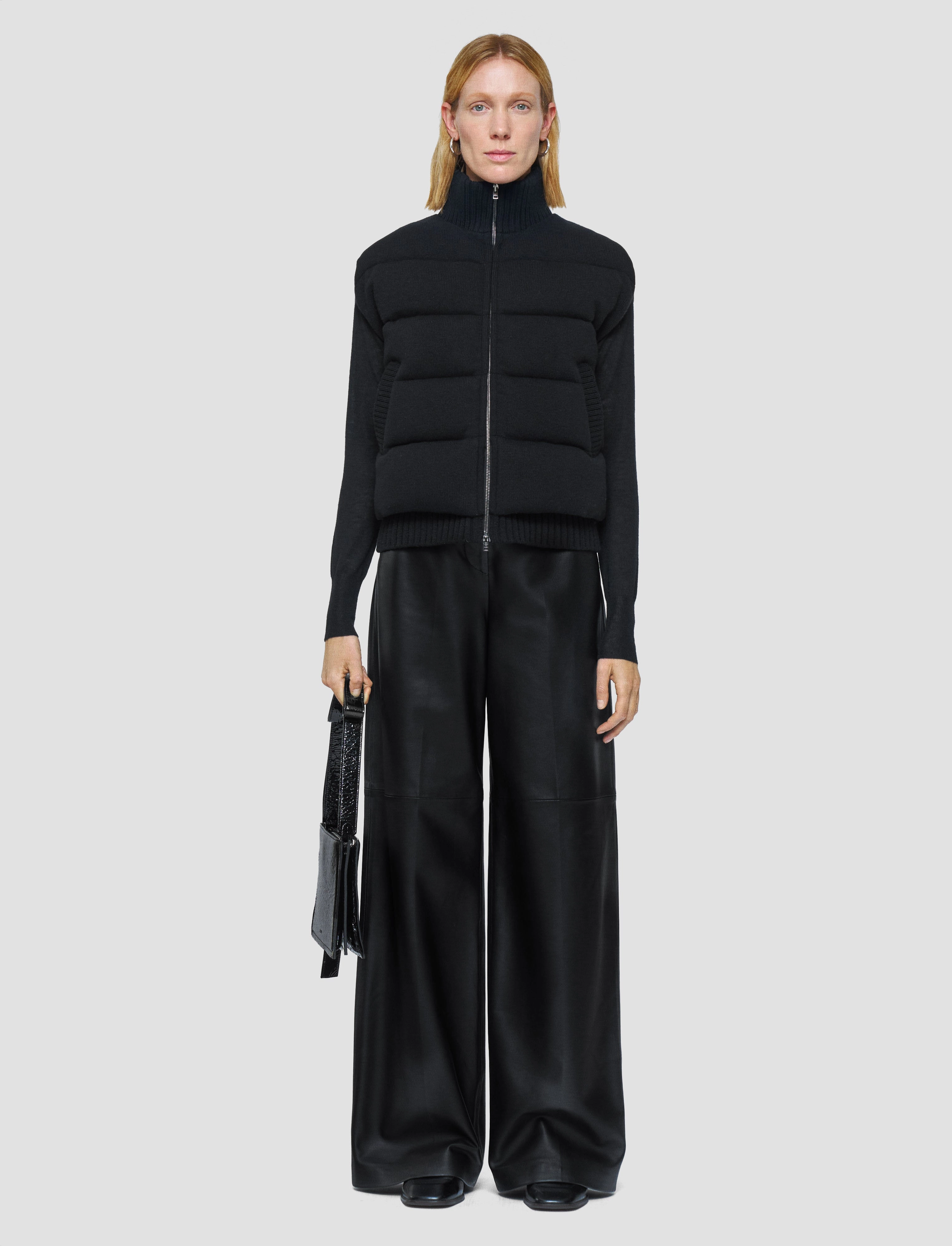 Wind Resistant Design Promote Knitted Down Puffer Gilet