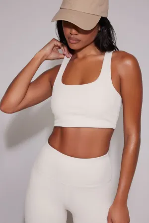 Ribbed Racerback Sports Bra