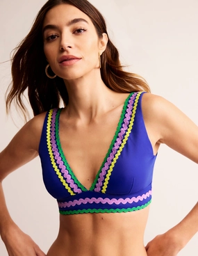 Ocean Life Rik Rak Bikini Top-Surf the Web Blue