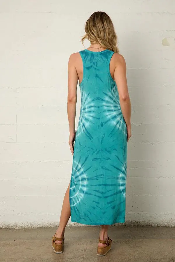 Stretch-Recovery River   Sky Napa Midi Dress