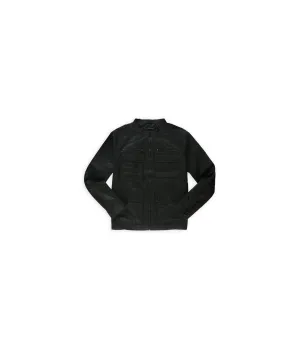 Rock & Republic Mens Solid Motorcycle Jacket