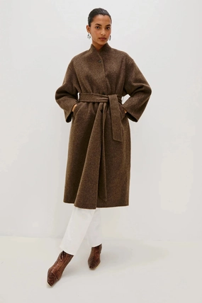 Fashionable Shield Roland Coat Heather Umber