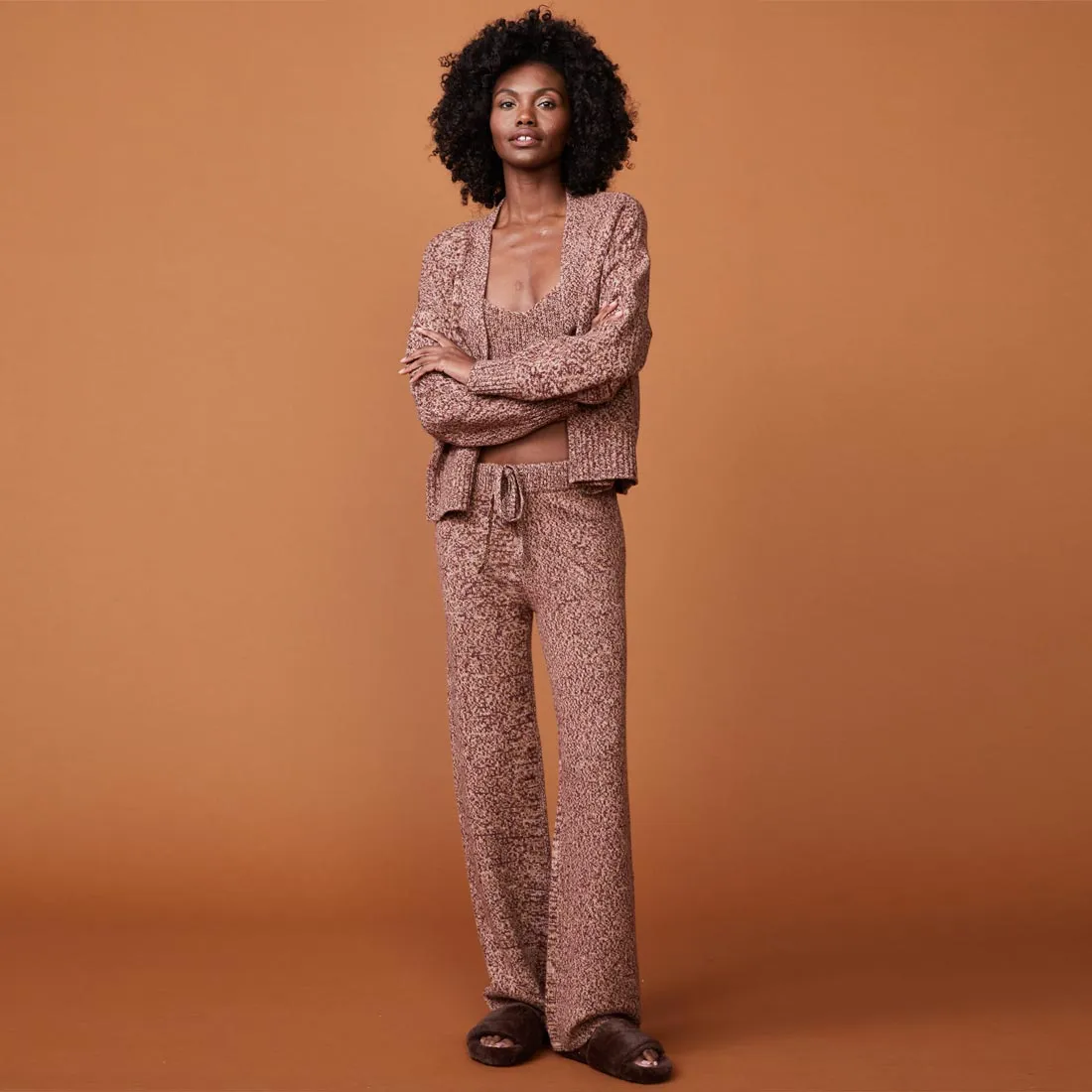 Non Restrictive Armhole Cut HighNeckline Wool Cashmere Oversized Cardigan