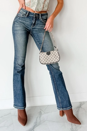Roman Mid Rise Boot-Cut Cello Jeans (Dark Tint) EcoCertified Material