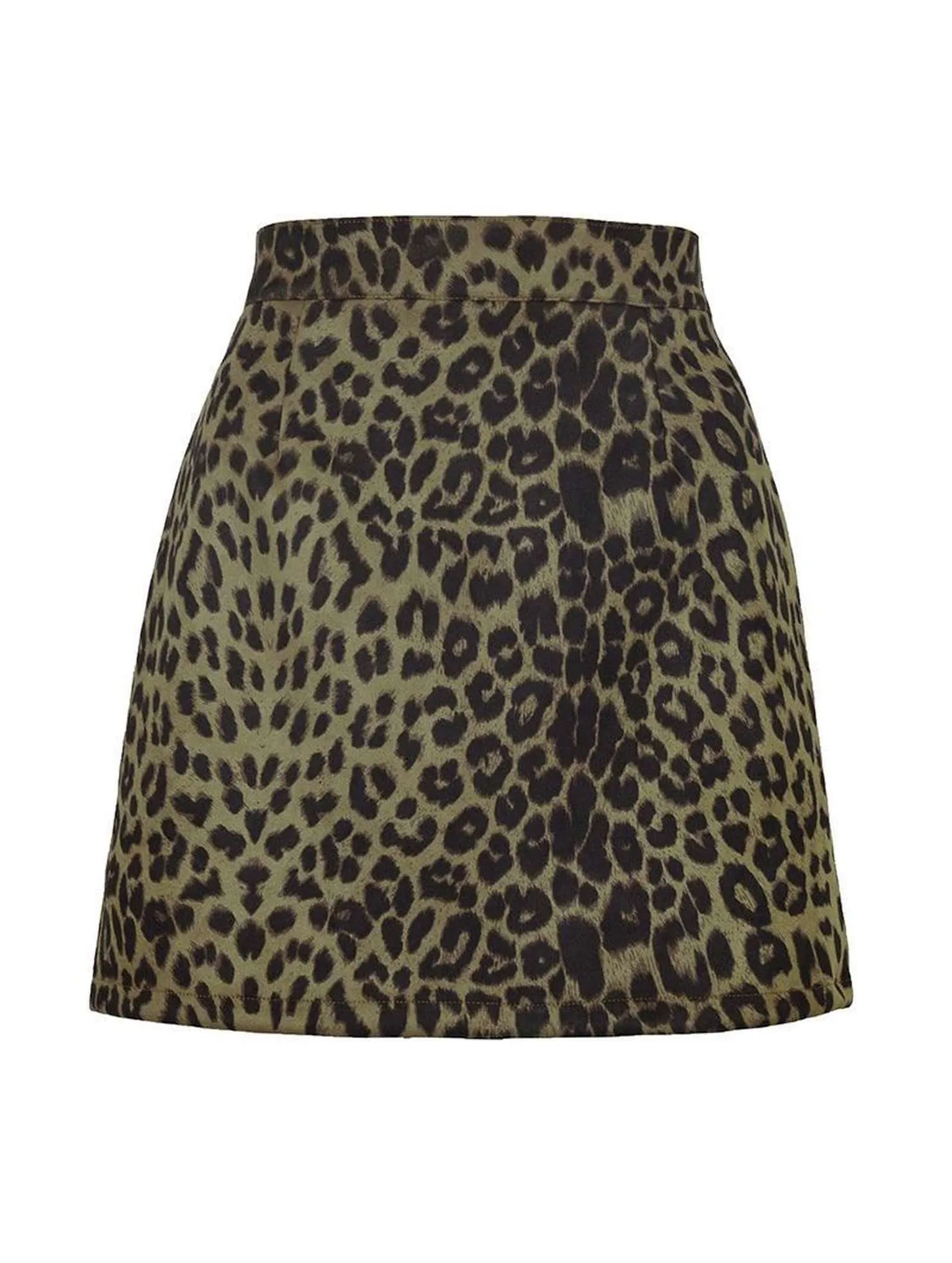 Soft Touch Material Women??s High Waist Faux Suede Zipper Mini Skirt | Casual Everyday Skirt