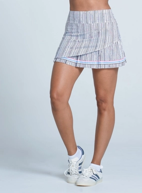 Peek A Blue Pleated Skirt-14" Flexibility Built-In FlexFoamPadding