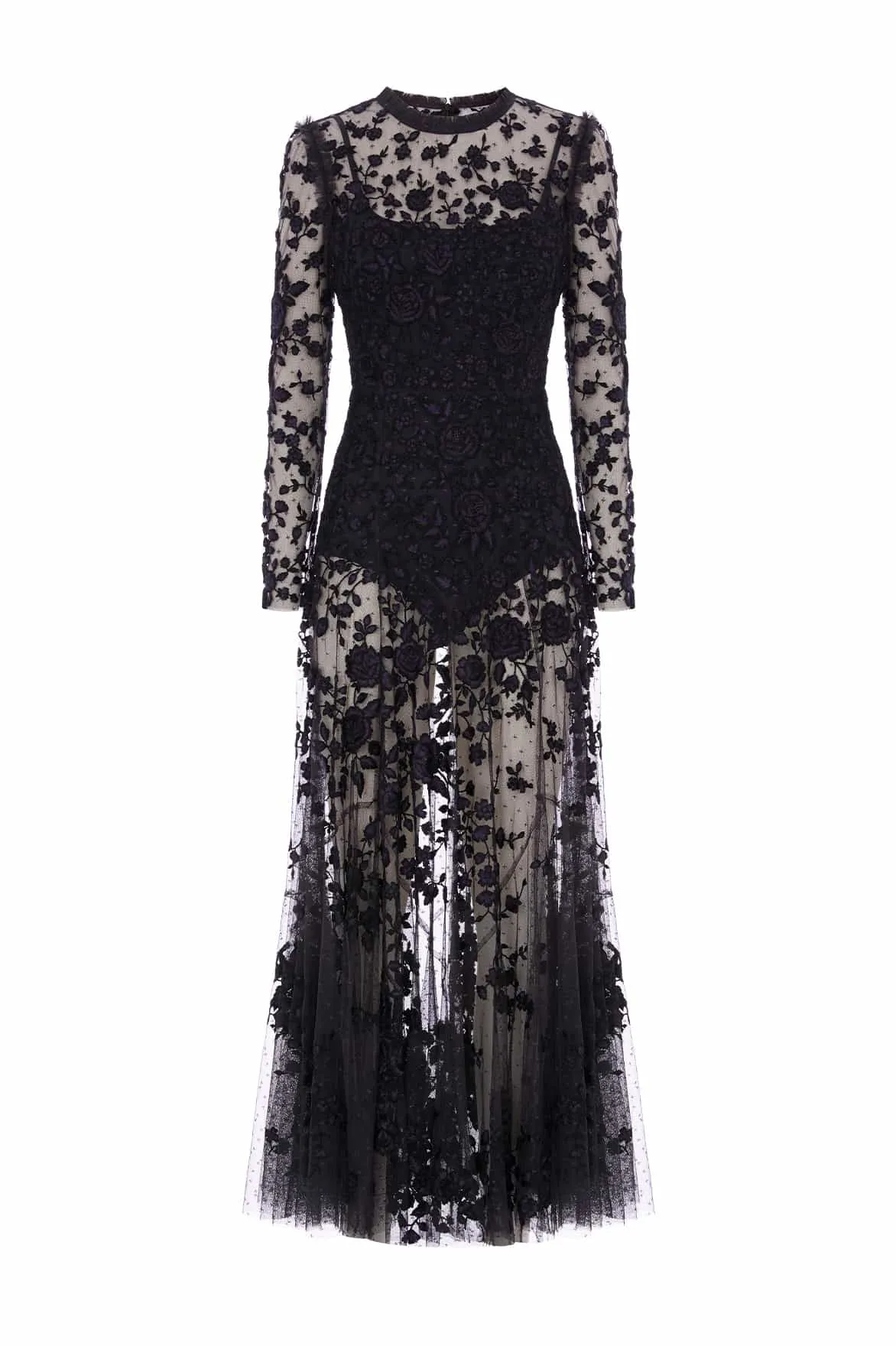Youthful Feel Rosa Sheer Ankle Gown