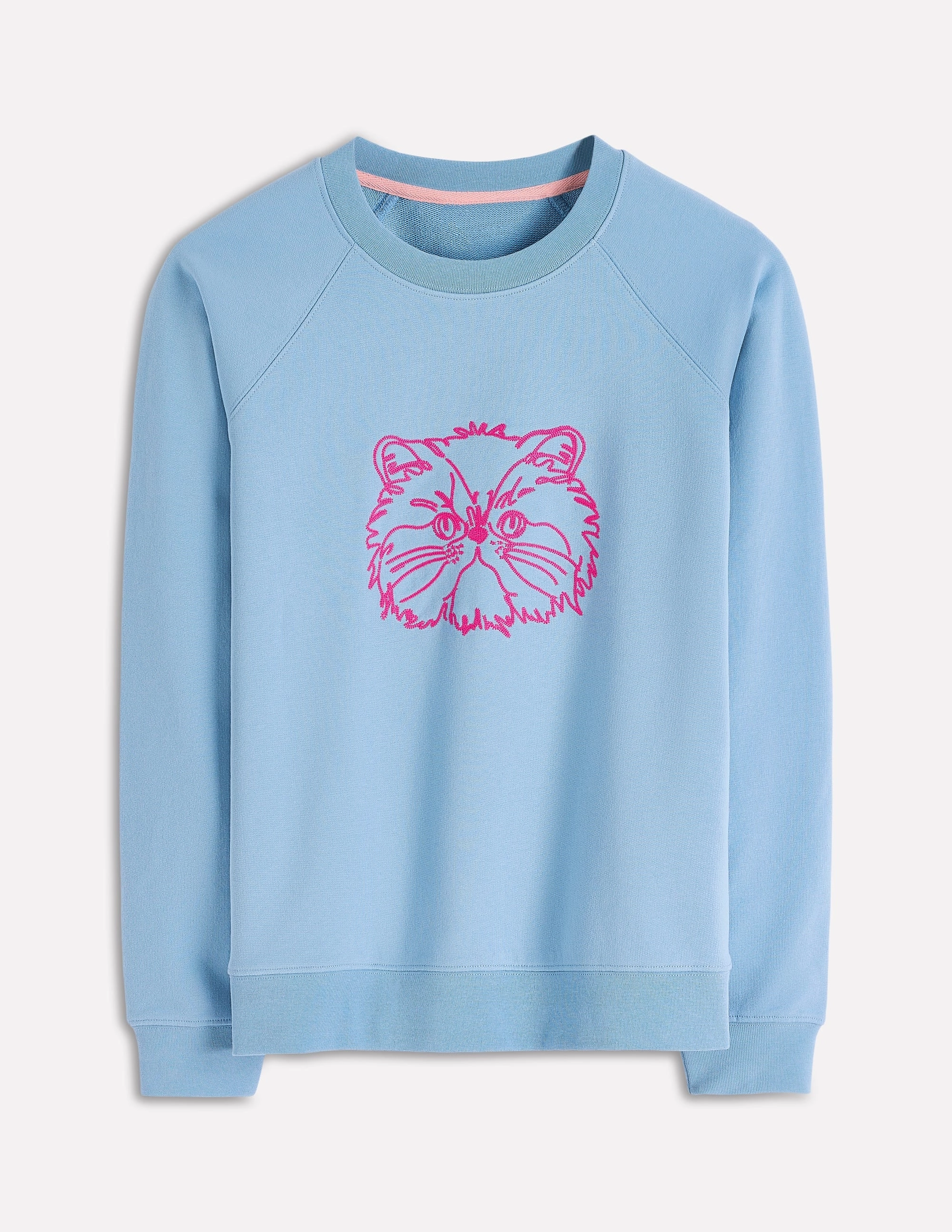SoftTouchFinish Rosa Embroidered Sweatshirt-Grumpy Cat