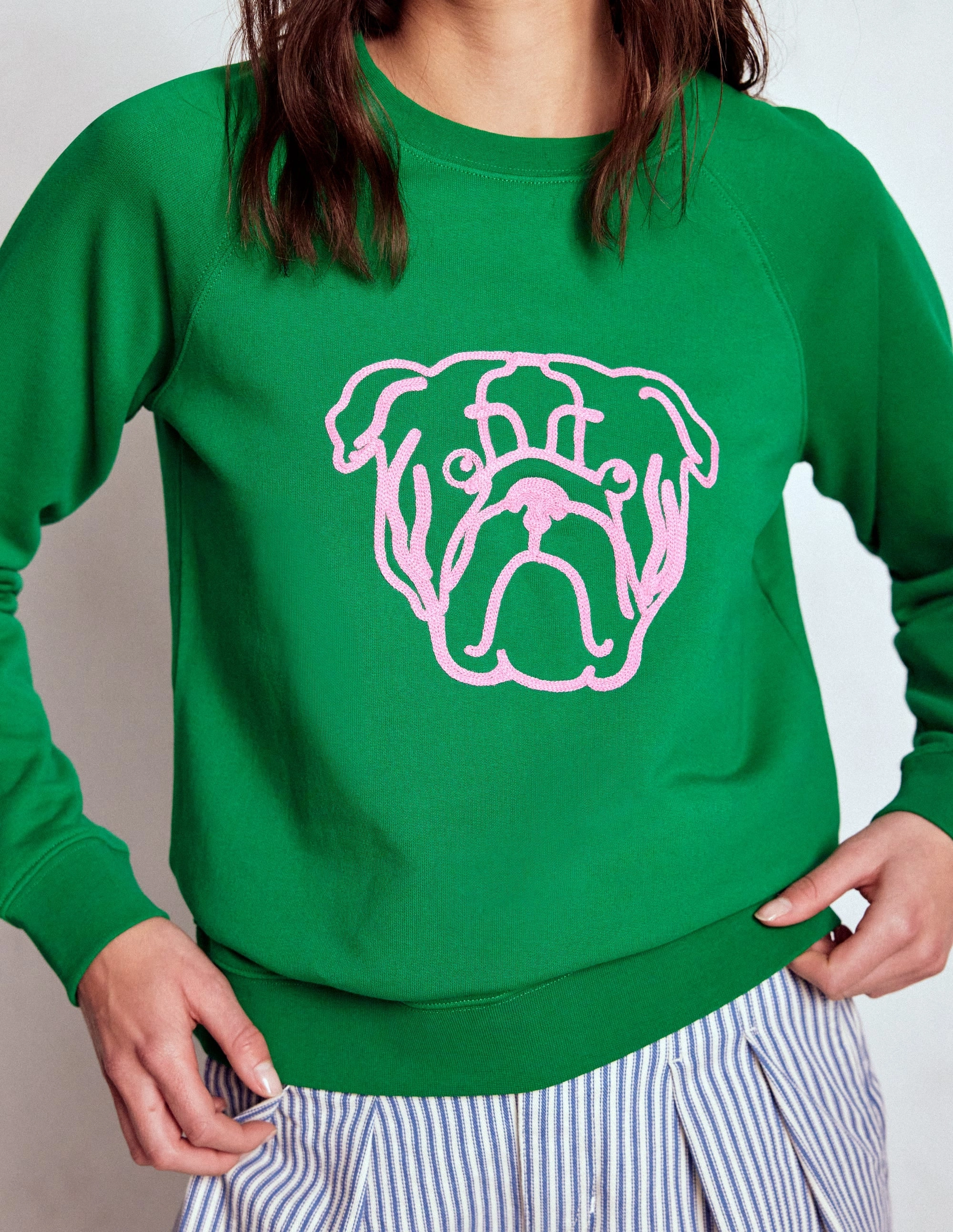 Casual dress Rosa Embroidered Sweatshirt-Grumpy Dog