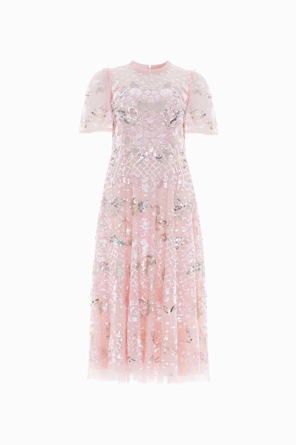 Sheer Element Rosalie Short Sleeve Ballerina Dress